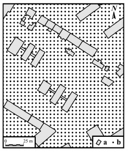 Vector image of spatially distributed points