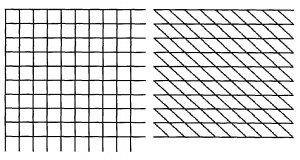 Rectangular and parallelogram lattice patterns