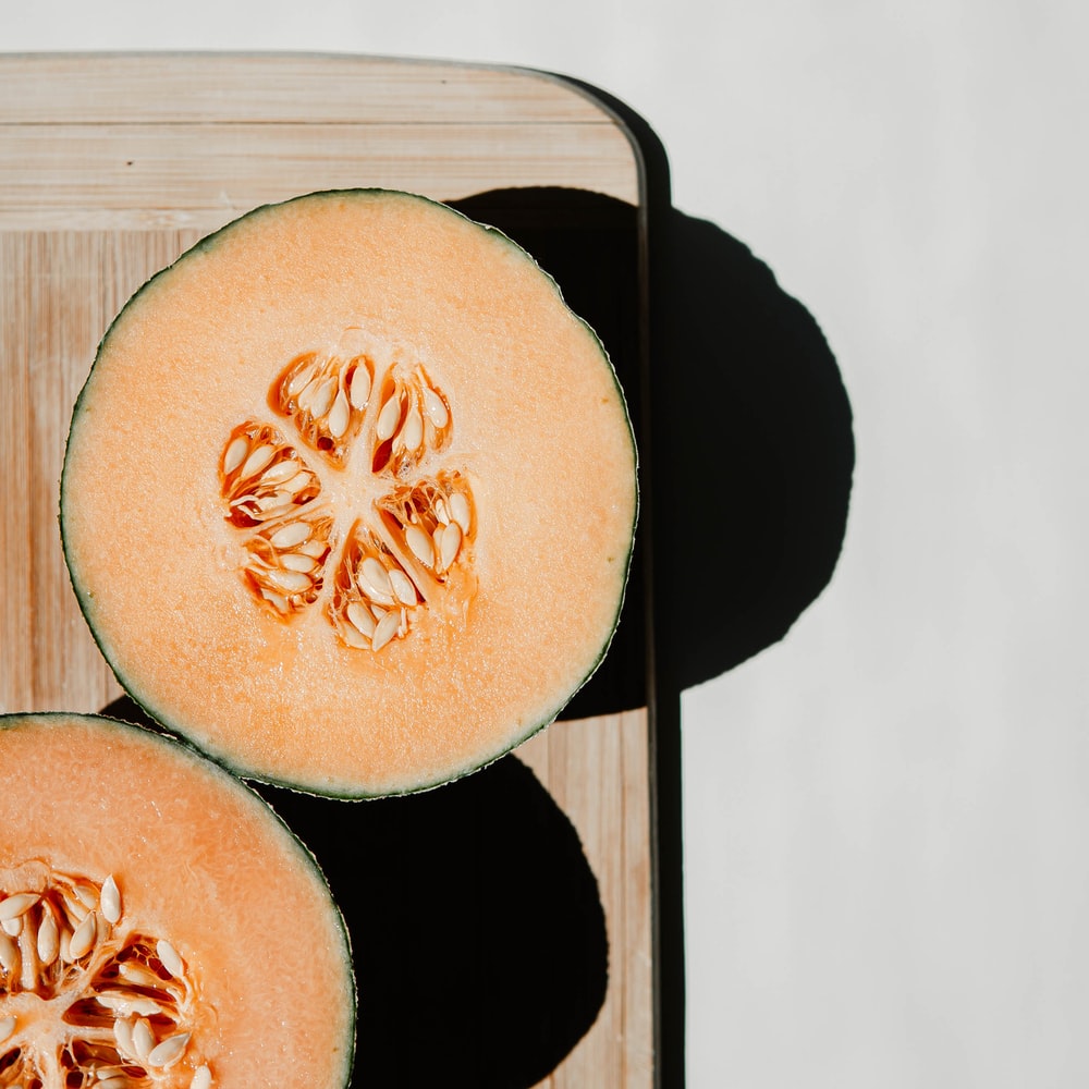 Sliced Watermelon On Black Tray