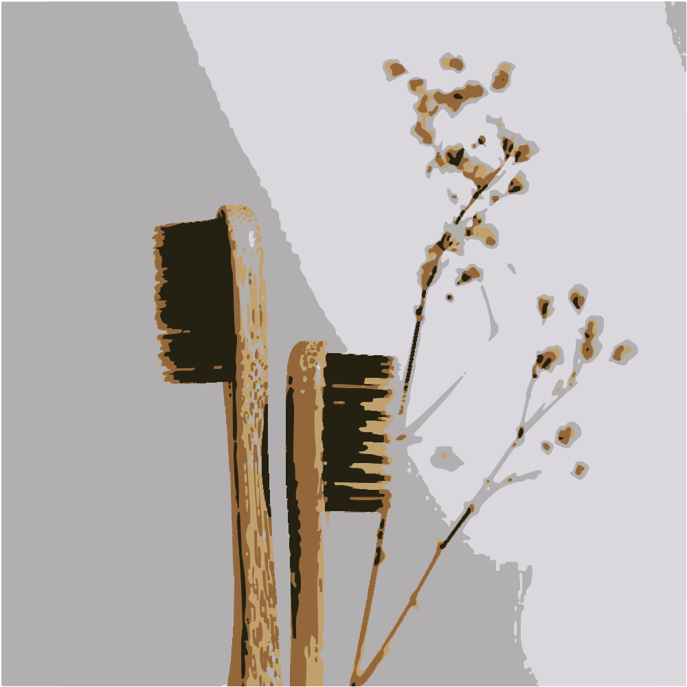 Brown Wooden Sticks On White Textile converted to vector