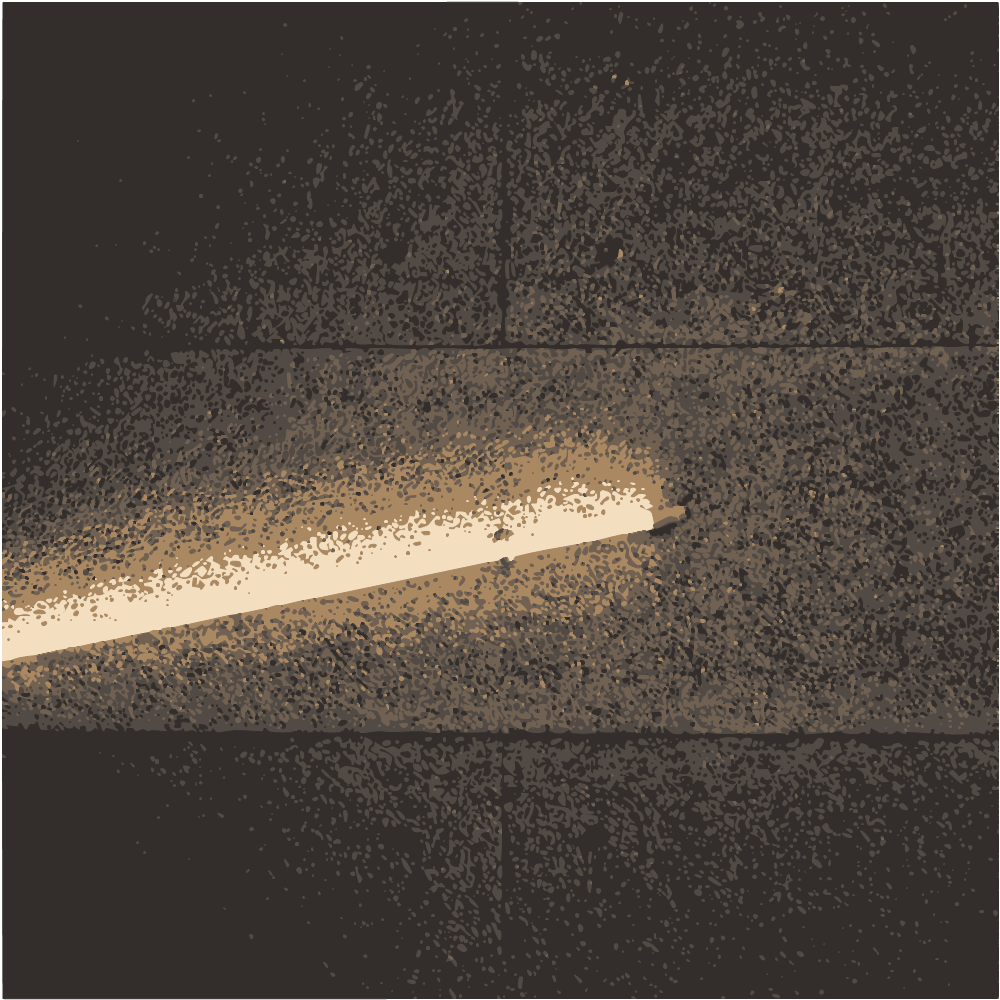 White And Brown Cigarette Stick On Black Floor Tiles converted to vector