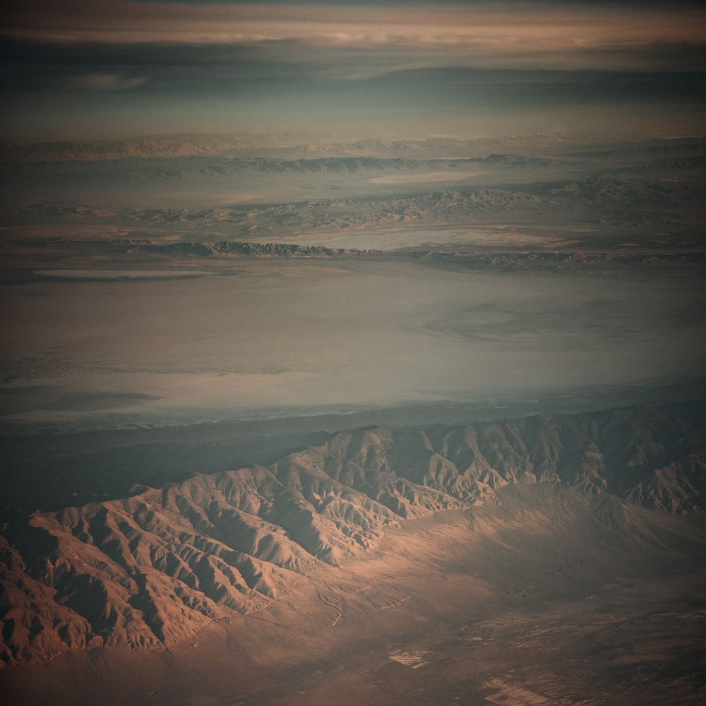Aerial View Of Mountains During Daytime raster image