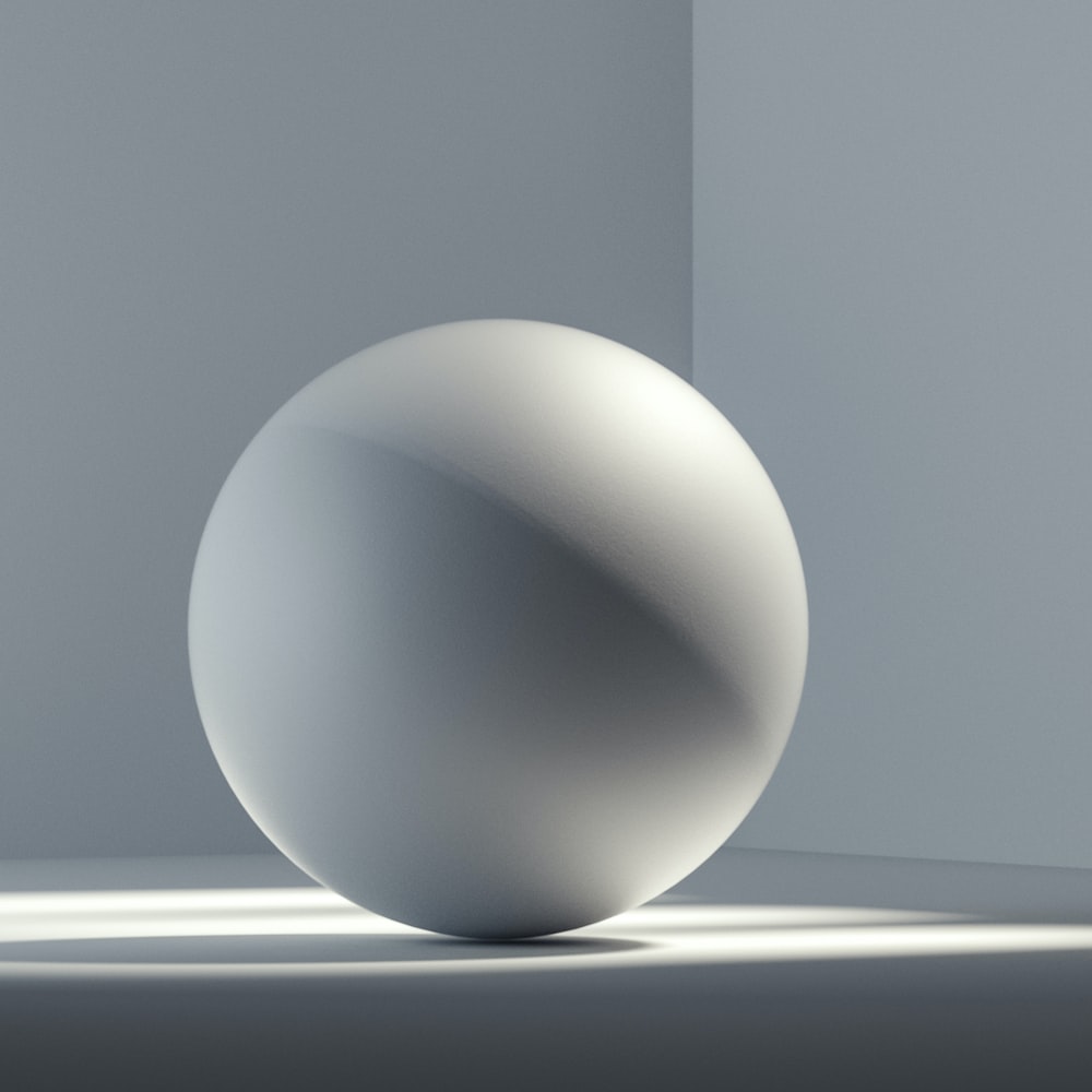 White Egg On White Surface