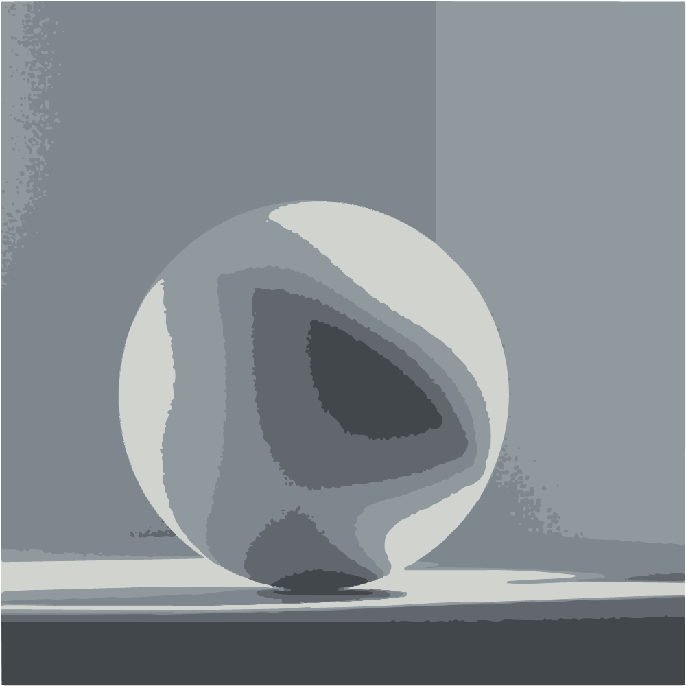 White Egg On White Surface converted to vector