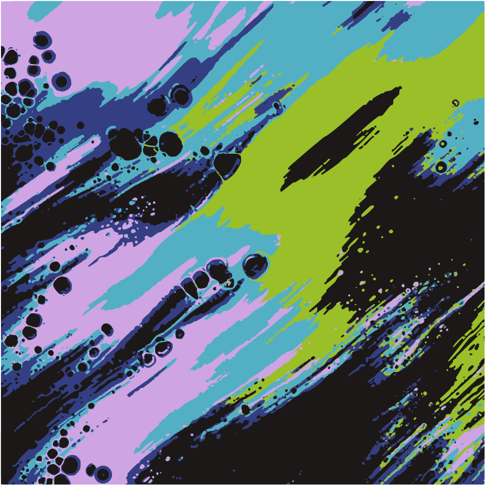 Purple And Blue Abstract Painting converted to vector