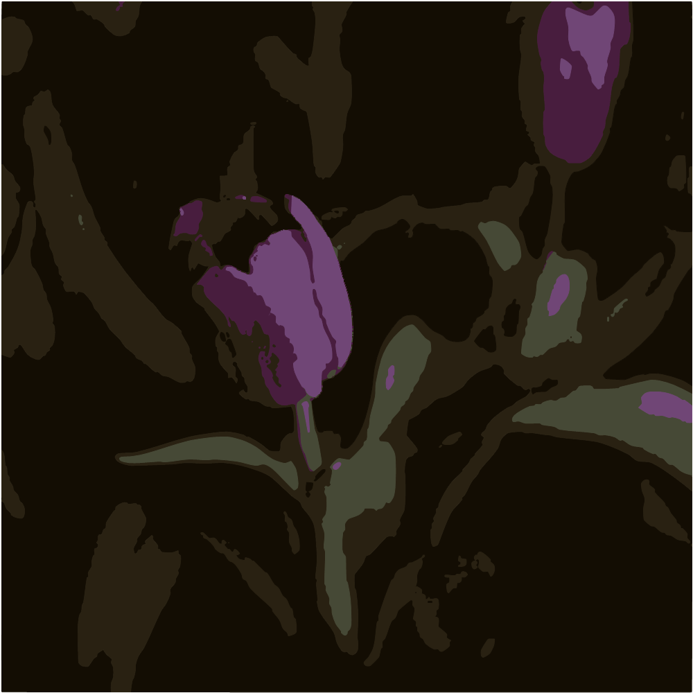 Purple Flower In Tilt Shift Lens converted to vector