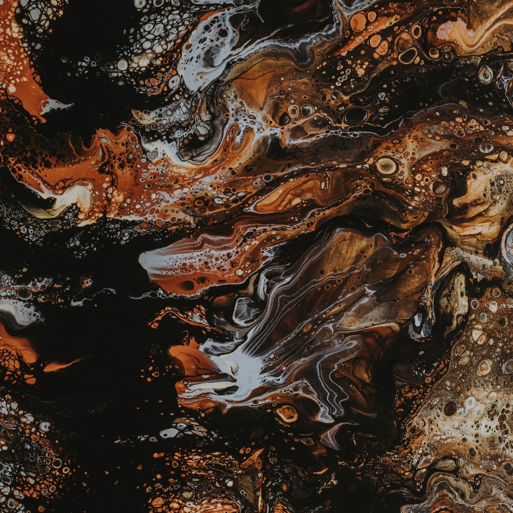 Black And Brown Abstract Painting