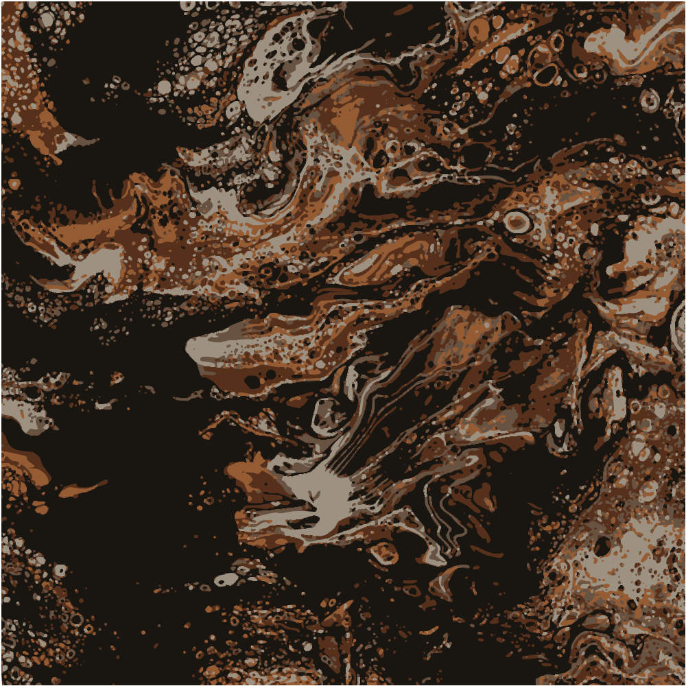 Black And Brown Abstract Painting converted to vector