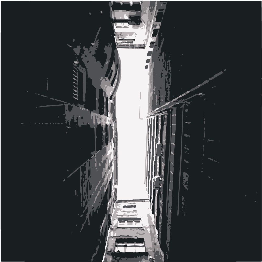 Grayscale Photo Of A Tunnel converted to vector