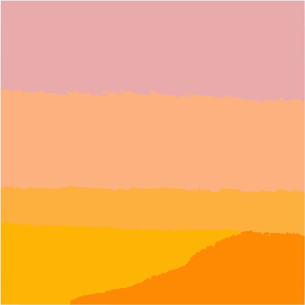 Orange And Yellow Sky During Sunset converted to vector
