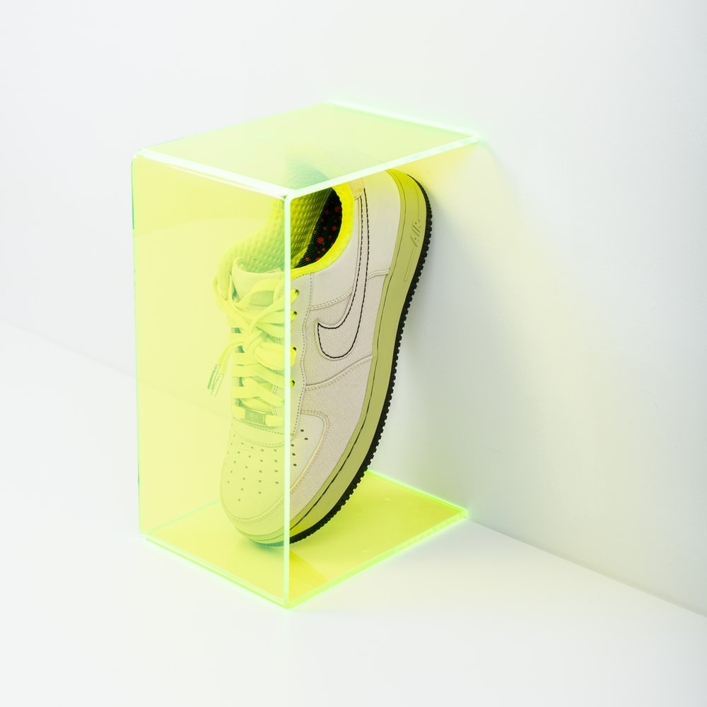 Green And White Nike Shoe