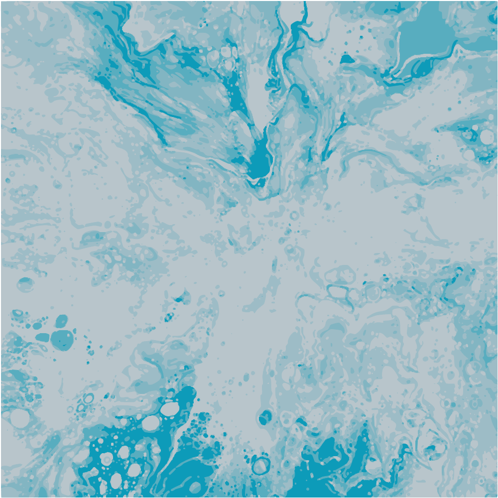 Blue And White Water Splash converted to vector