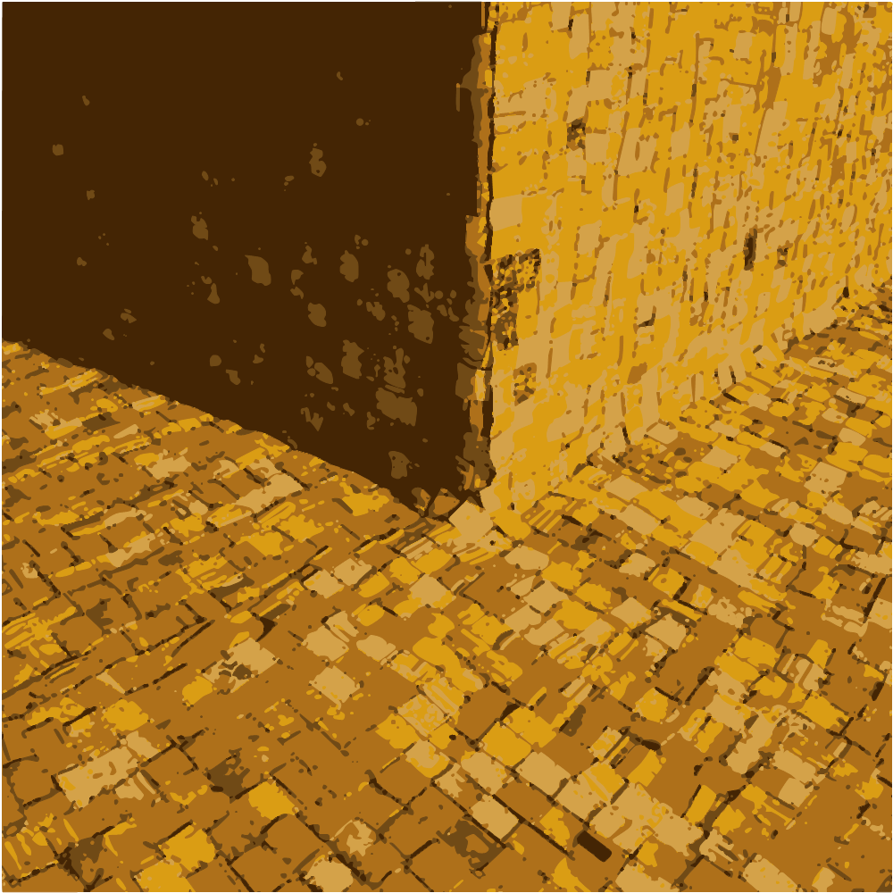 Brown And Beige Brick Wall converted to vector