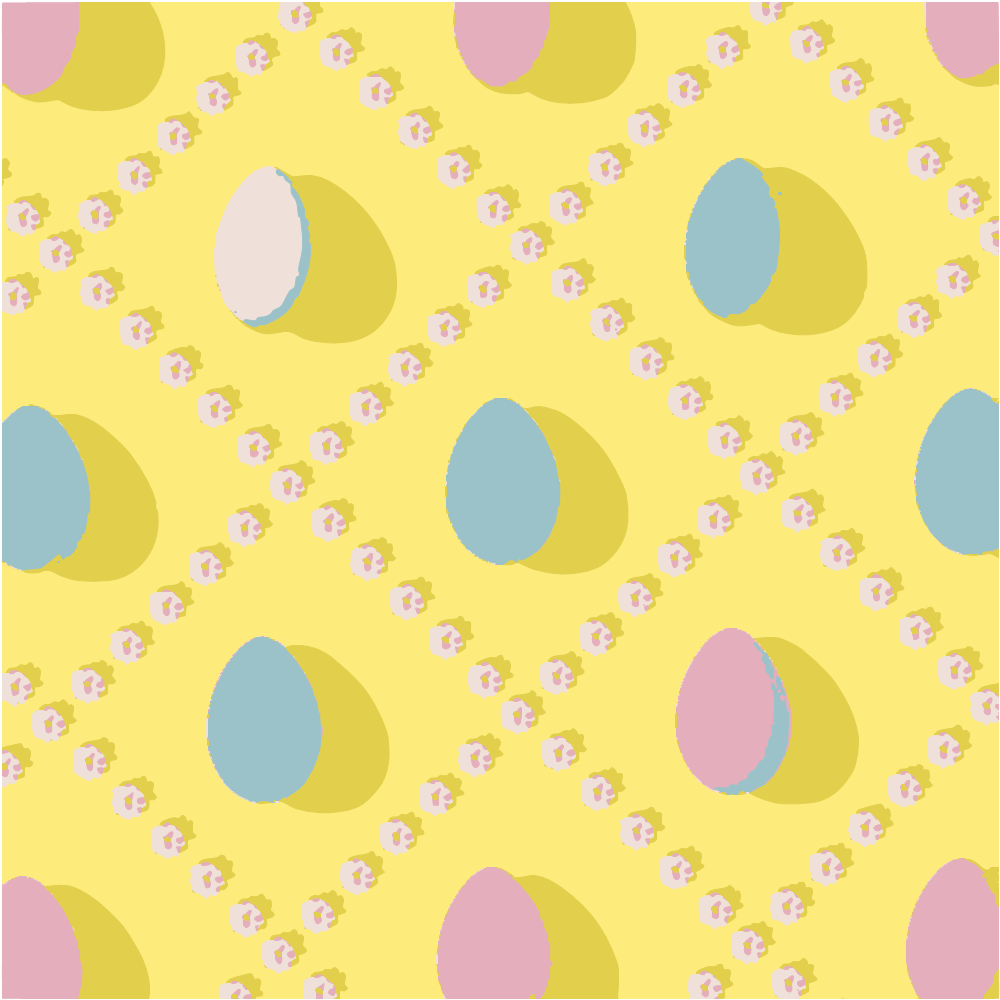 Yellow And White Polka Dot Illustration converted to vector