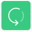 Green convert image icon